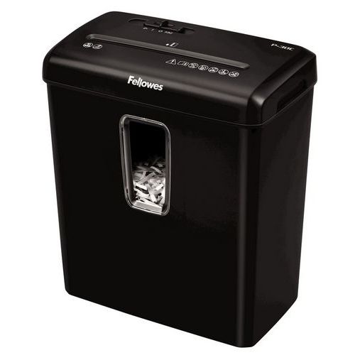 Aktenvernichter P30C - 6 Blatt Kreuzschnitt P4 - Fellowes