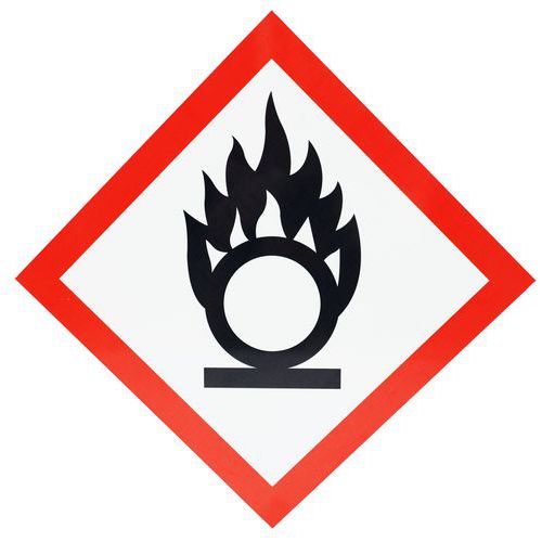 Schild CLP - Oxidationsgefahr - Aluminium - 300 x 300 mm