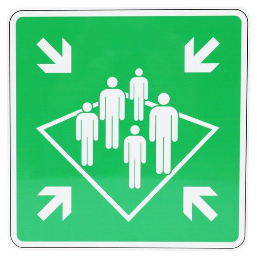 Schild Sammelstelle auf Schiff, Aluminium - Manutan Expert