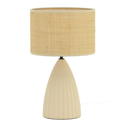 Schreibtischlampe aus Keramik und Sisal Sonia - Meet By Paperflow