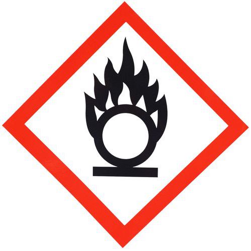 Schild CLP - Oxidationsgefahr - Selbstklebend - 120 x 120 mm