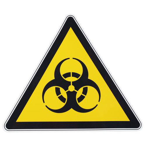 Warnschild ‑ Biogefährdung - Selbstklebend