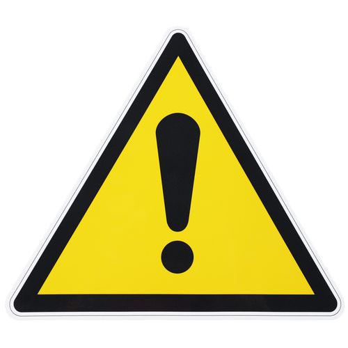 Warnschild ‑ Allgemeines Warnzeichen - Selbstklebend