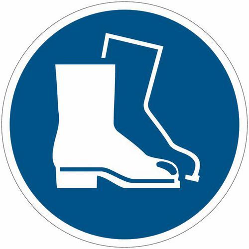 Schild „Sicherheitsschuhe tragen“, PVC - Manutan Expert