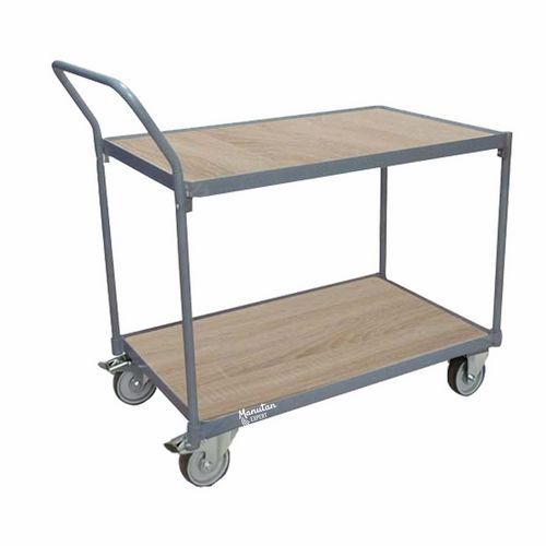 Wagen mit 2 Holzböden - Tragkraft 250 kg - Manutan Expert