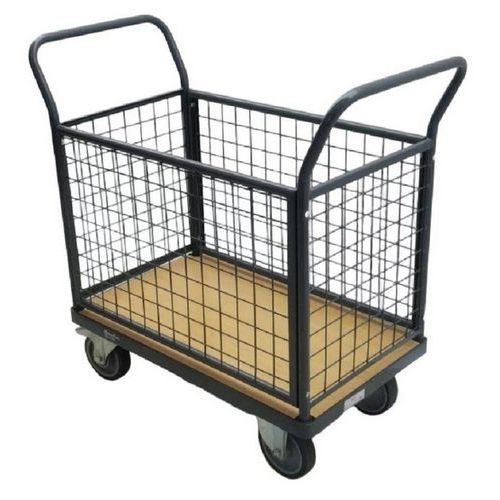 Wagen mit 4 Gitterwänden - Tragkraft 400 bis 500 kg - Manutan Expert