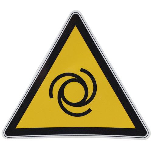 Warnschild - Einschaltautomatik - Selbstklebend - 100 mm