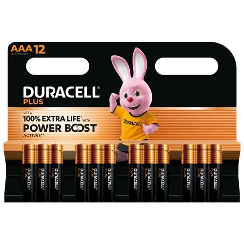 Alkali-Batterie AAA Plus Powerboost - 12 Stück - Duracell