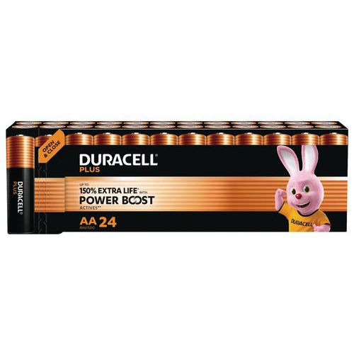 Alkali-Batterie AA Plus Powerboost - 24 Stück - Duracell