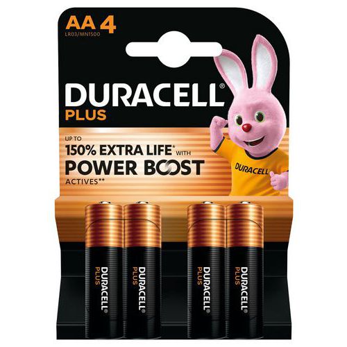 Alkali-Batterie AA Plus Powerboost - 4 Stück - Duracell