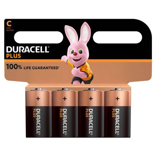 Alkali-Batterie C Plus 100 % - 2 oder 4 Stück - Duracell