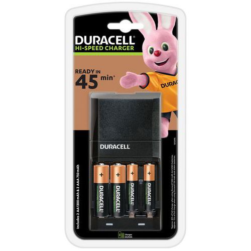 15-Minuten-Ladegerät für wiederaufladbare Batterien - CEF27 - Duracell