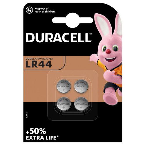 Alkali-Knopfzelle LR44 - 4 Stück - Duracell