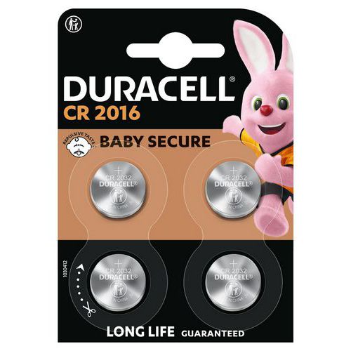 Lithium-Knopfzelle 2016 - 4 Stück - Duracell