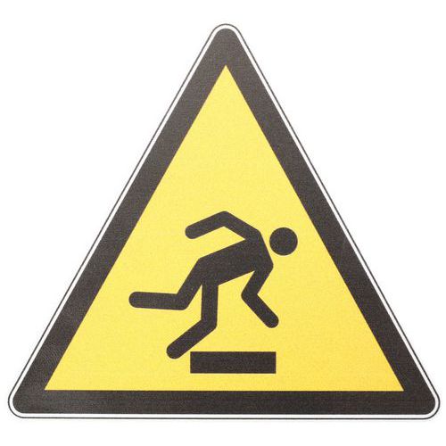 Warnschild - Stolpergefahr/Hindernis am Boden - PVC - Manutan Expert
