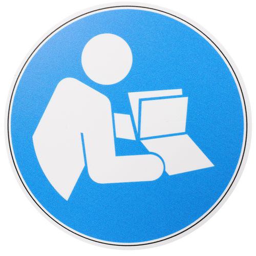 Schild - Betriebsanleitung lesen - PVC - Manutan Expert