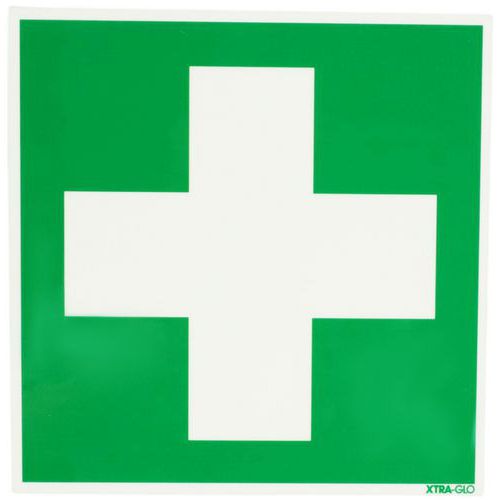 Photolumineszierendes Schild - Erste Hilfe - Schild