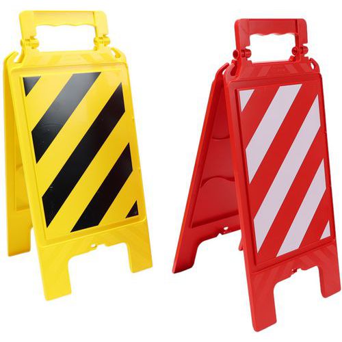 Warnschild-Aufsteller gestreift