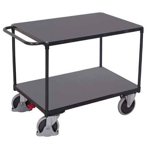 Wagen mit 2 Holzplatten - Tragkraft 500 kg