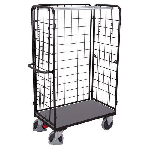 Rollcontainer mit Holzboden - 3 Seiten - Tragkraft 400 kg bis 500 kg