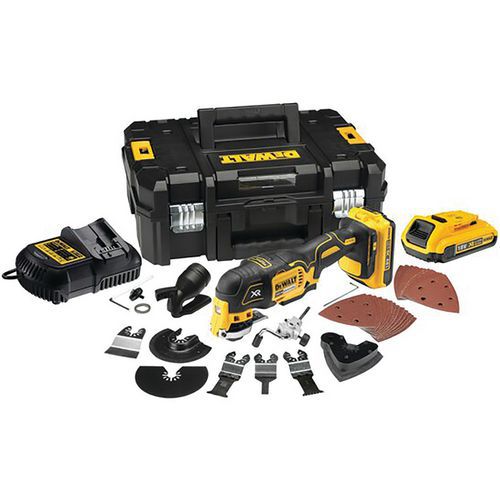 Multi-Cutter XR 18 V 2 Ah Li-Ion Brushless - 32 Zubehörteile - 2 Batterien - DeWalt