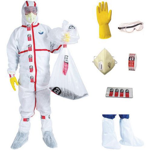 Komplettset für Einweg-Schutzausrüstungen gegen Asbest - Wee Safe