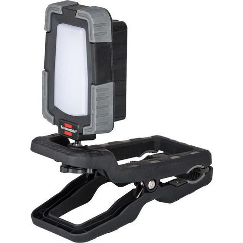 LED-Baustellenscheinwerfer, wiederaufladbar, mit Klemme - Brennenstuhl