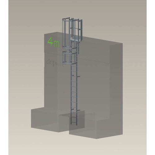 Kompletter Steigleitersatz - Höhe 4 m