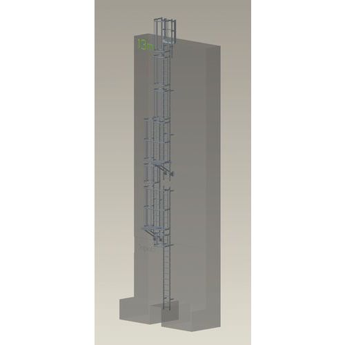 Kompletter Steigleitersatz - Höhe 13 m