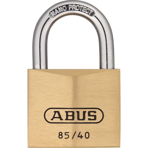 Sicherheitsschloss Abus Serie 85 für Hauptschlüssel - 40 mm - verschiedenschließend - 2 Schlüssel