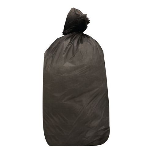 Schwarzer Abfallsack - gewöhnlicher Abfall - 30 bis 110 L