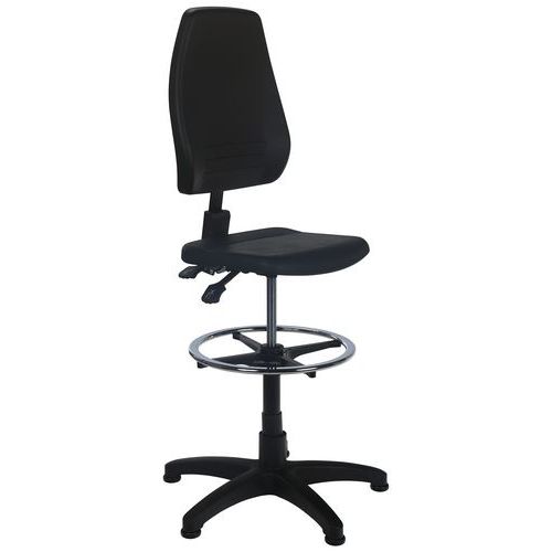 Werkstattstuhl ErgoSupport mit Rollen oder Bodengleitern - Hoch - Bimos Werkstattstuhl ErgoSupport mit Rollen oder Bodengleitern - Hoch - Bimos