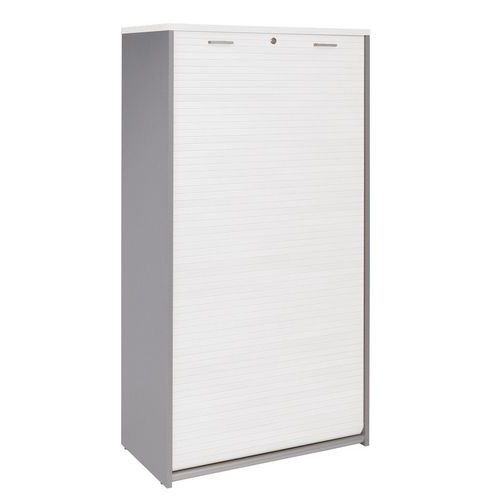Aktenschrank mit Holzschiebetüren