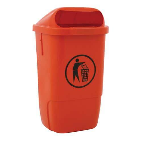 Abfallbehälter für den Außenbereich, Kunststoff - 50 L
