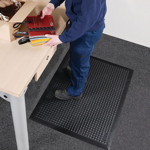Einzelne Anti-Ermüdungsmatte, schwarz - Skystep™ 455 - Notrax