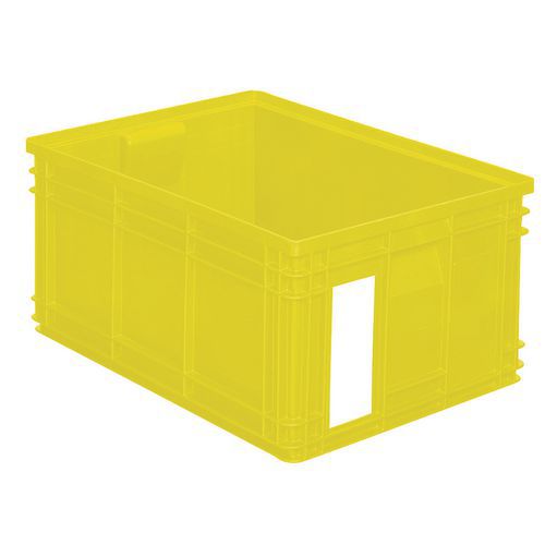 Stapelbarer Behälter - Gelb - Länge 200 bis 630 mm - 3,6 bis 85 L