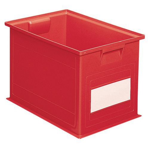 Stapelbarer Behälter - Rot - Länge 200 bis 630 mm - 3,6 bis 85 L