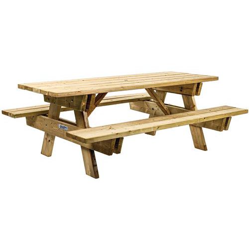 Stabiler Picknicktisch 110 kg - Manutan