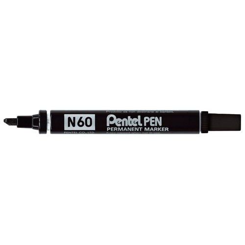 Permanent-Marker N60 - Abgeschrägte Spitze - Mit Deckel - Pentel