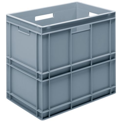 Stapelbarer Euronorm-Behälter grau RAKO - 45 bis 100 L Stapelbarer Euronorm-Behälter grau RAKO - 45 bis 100 L
