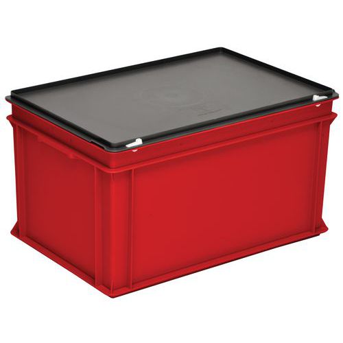 Behälter mit Deckel RAKO rot - 400x300 mm - 10 bis 60 L