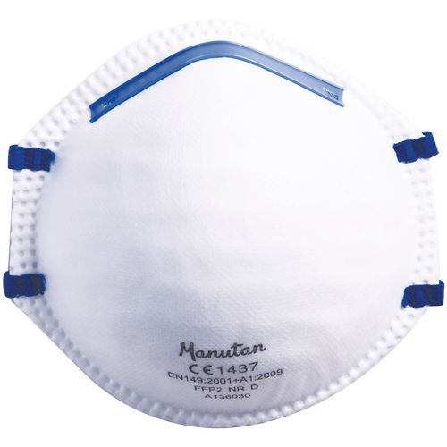 Halbmaske mit Schale für den einmaligen Gebrauch FFP2 - Manutan Expert