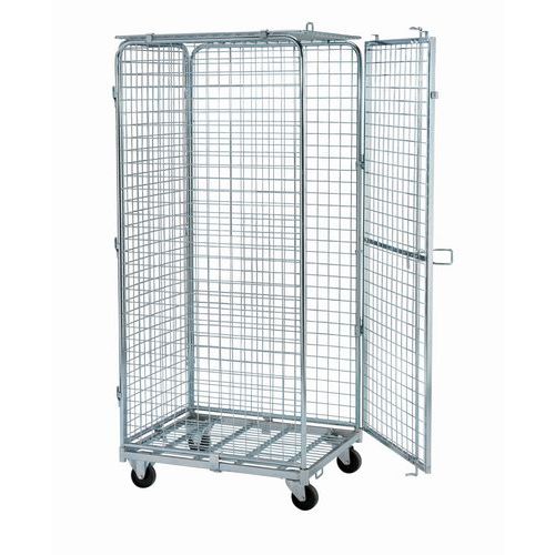 Sicherheitsrollcontainer Manutan - Stahlsockel - Tragkraft 400 kg Sicherheitsrollcontainer Manutan - Stahlsockel - Tragkraft 400 kg