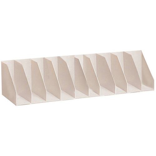 Vertikaler Sortierer mit festen Trennwänden für Schränke - Grau - Paperflow