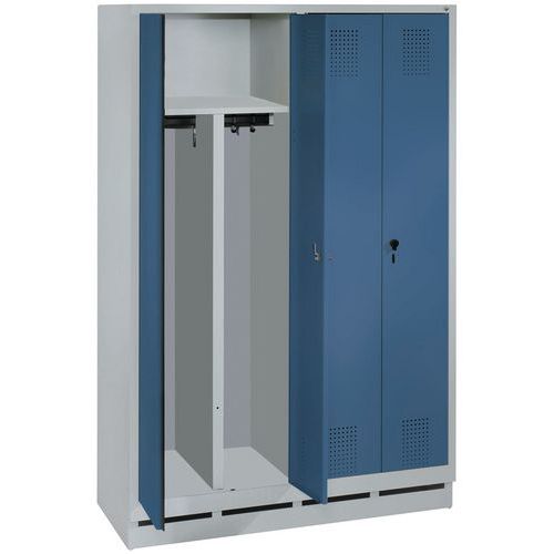 Spind XL - 1 und 2 Säulen, Breite 600 mm - mit Sockel - CP