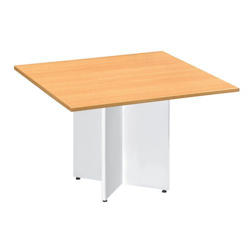 Tischverlängerung für modularen, ovalen Tisch - kreuzförmiger Fuß