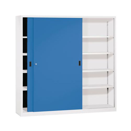Hoher Schrank mit Schiebetüren - Breite 200 cm x Tiefe 60 cm