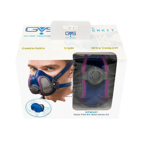 Starter-Kit Maske Elipse mit Hülle und P3-Filter - GVS
