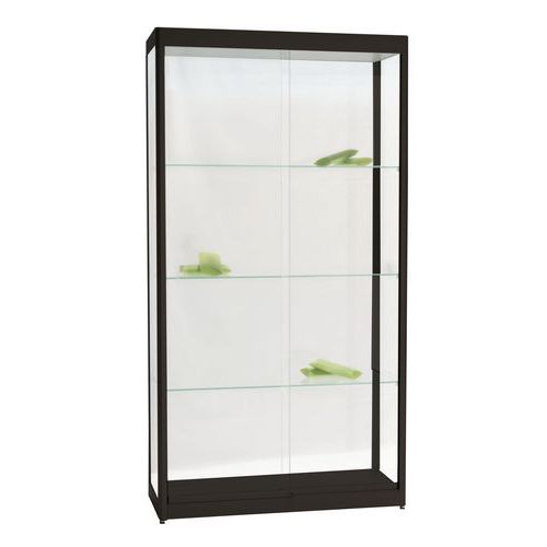 Rechteckige Vitrine mit Beleuchtung