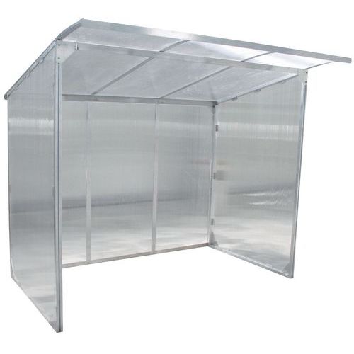 Raucherunterstand Clear - Einfaches Modul